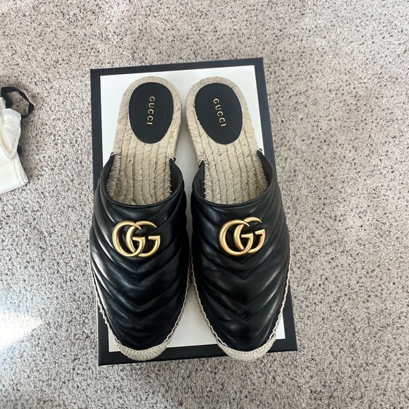 Gucci Napa Charlotte Leather Sandal Authentic - Picture 2 of 10